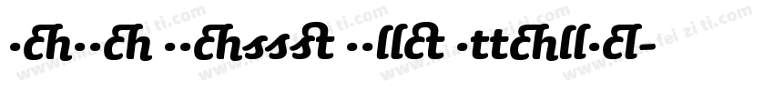 Sauna Swash Bold Italic字体转换